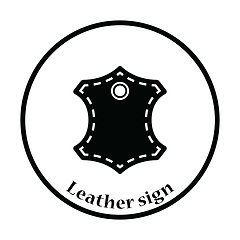 Image showing Leather sign icon