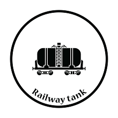 Image showing Oil railway tank icon