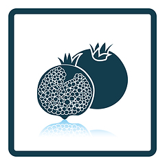 Image showing Icon of Pomegranate