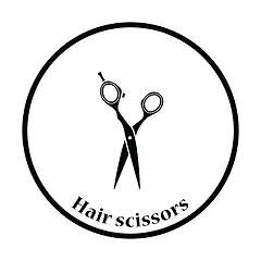 Image showing Hair scissors icon