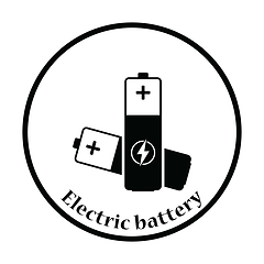 Image showing Electric battery icon