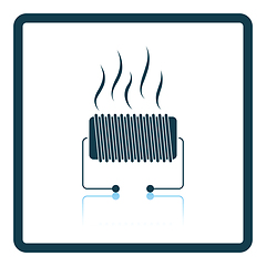 Image showing Electrical heater icon