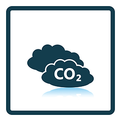 Image showing CO 2 cloud icon