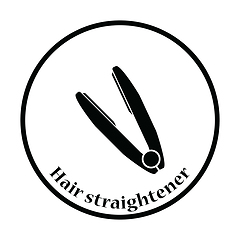 Image showing Hair straightener icon