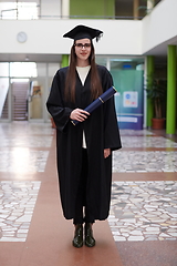 Image showing portrait of student during graduation day