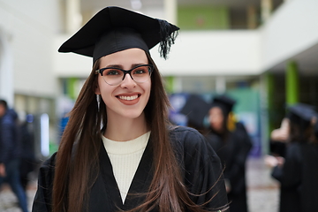 Image showing portrait of student during graduation day