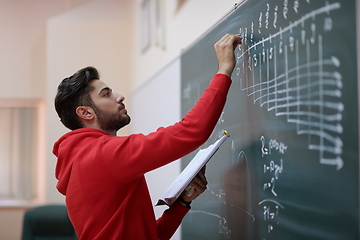 Image showing the student does the task on the board