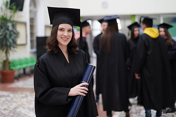 Image showing portrait of student during graduation day