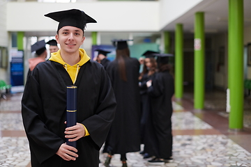 Image showing portrait of student during graduation day