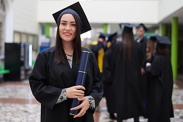 Image showing portrait of student during graduation day