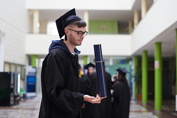 Image showing portrait of student during graduation day