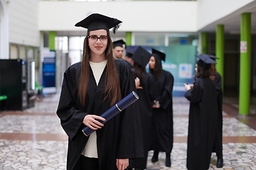 Image showing portrait of student during graduation day