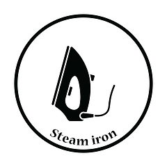 Image showing Steam iron icon