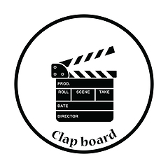 Image showing Movie clap board icon