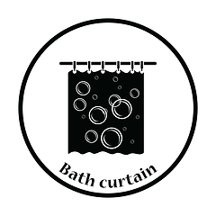 Image showing Bath curtain icon