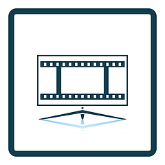 Image showing Cinema TV screen icon