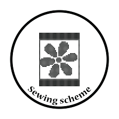 Image showing Sewing ornate scheme icon