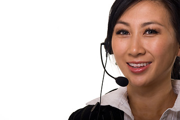 Image showing Telephone operator receptionist secretary