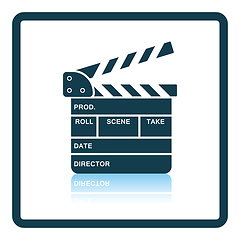 Image showing Movie clap board icon