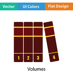 Image showing Books volumes icon