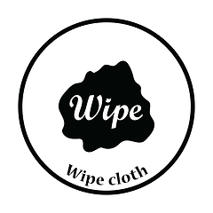 Image showing Wipe cloth icon