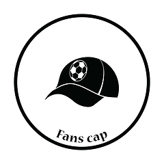 Image showing Football fans cap icon