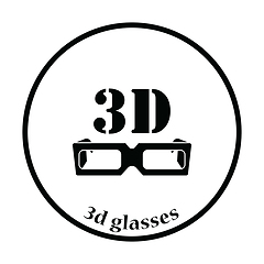 Image showing 3d goggle icon