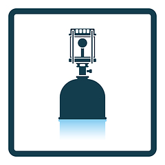 Image showing Camping gas burner lamp icon