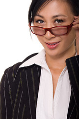 Image showing Business woman in glasses