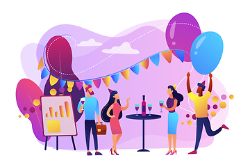 Image showing Corporate party concept vector illustration.