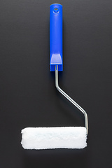 Image showing painting roller isolated on black background