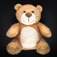 Image showing teddy bear isolated on black background