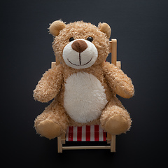 Image showing teddy bear isolated on black background