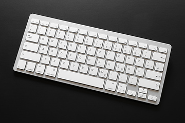 Image showing typical computer keyboard isolated on black background