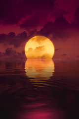 Image showing big soothing sunset wallpaper 
