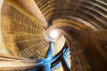 Image showing typical vintage stone staircase