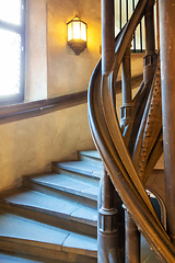 Image showing typical vintage stone staircase