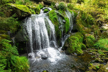 Image showing waterfall at Triberg in the black forest area Germany