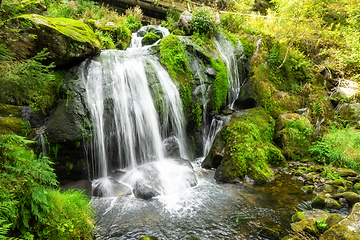 Image showing waterfall at Triberg in the black forest area Germany