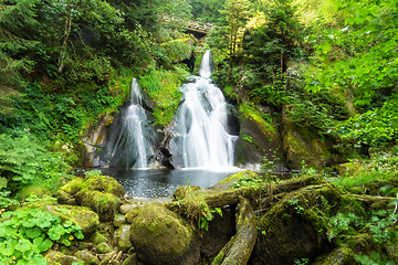 Image showing waterfall at Triberg in the black forest area Germany