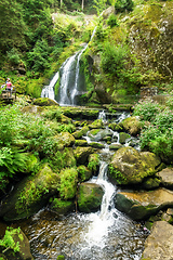 Image showing waterfall at Triberg in the black forest area Germany