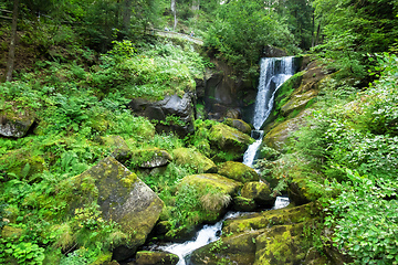 Image showing waterfall at Triberg in the black forest area Germany