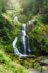 Image showing waterfall at Triberg in the black forest area Germany