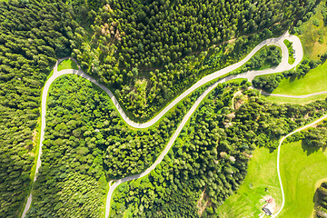 Image showing winding road in the black forest area germany