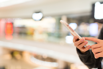 Image showing Woman use of mobile phone