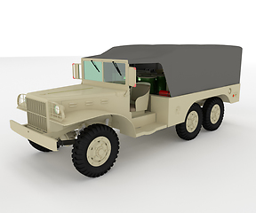 Image showing A jeep four wheeler vector or color illustration