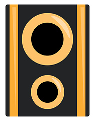 Image showing A loudspeaker box vector or color illustration