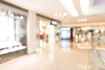 Image showing Abstract blur shopping mall store interior