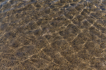 Image showing Transparent of lake waves