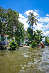 Image showing Traditional houses on Khlong, Bangkok, Thailand